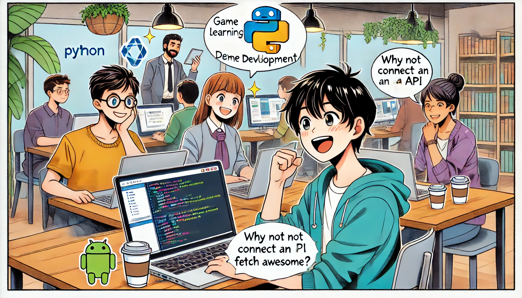 教室でのプログラミング学習風景画像