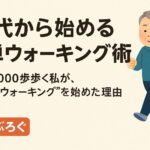 ウォーキングを始めた理由を説明するための画像