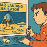 昔懐かしい月面着陸ゲームを思い出させてくれる画像