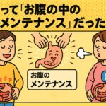 呼吸をすることによって内臓を知らないうちにメンテナンスしていることを表す画像