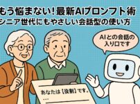 相談しながらプロンプトを生成することが現在の主流である事を説明する画像