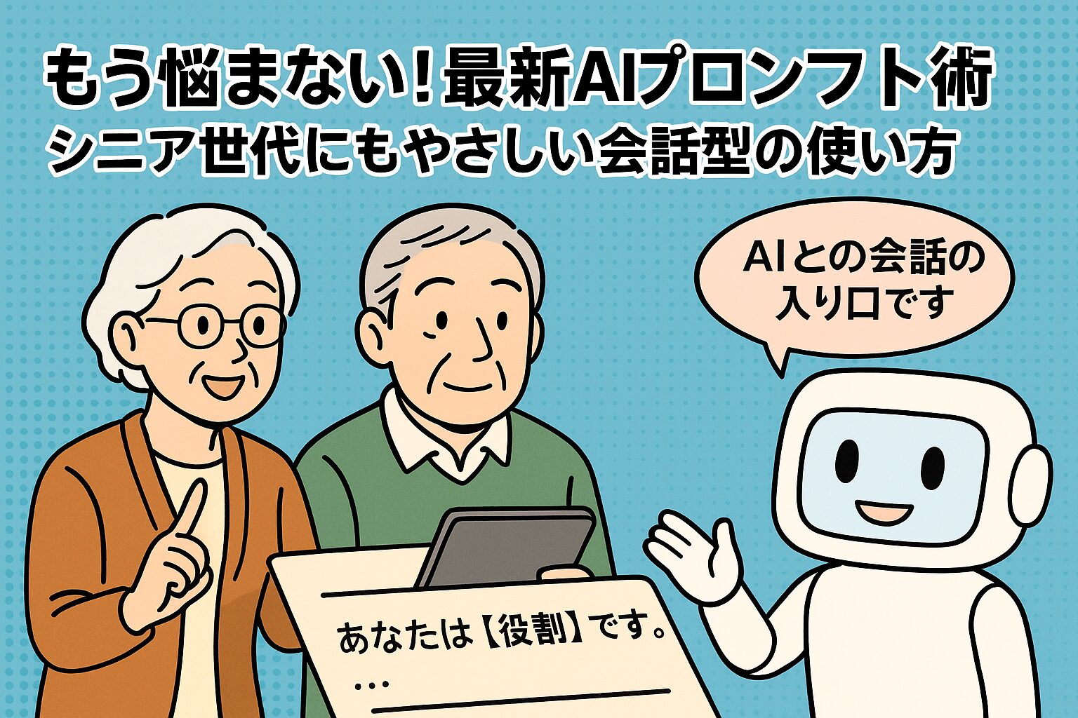 相談しながらプロンプトを生成することが現在の主流である事を説明する画像