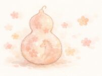 ひょうたんから駒のイメージを年の初めに考えるイラスト