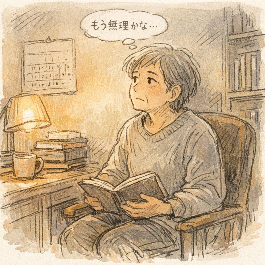 自分の限界を歳のせいにしている男性