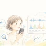 バイブコーディングで作成した活舌測定アプリを使用しているイメージ画像